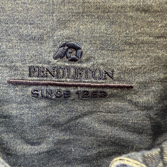Pendleton Shirt Mens Size XL Blue Denim Button-Up Long Sleeve Western Casual - Picture 5 of 8